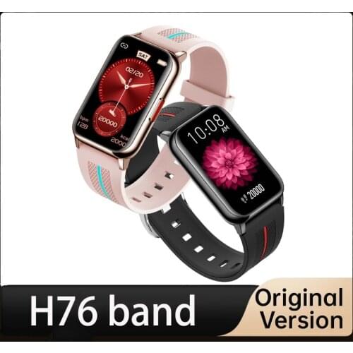 H76 1.57 inch Full Touch Screen Smart Watch Waterproof Smart Band Watch Face Custom Wristband Smart Phone Watch pk huawei band 6