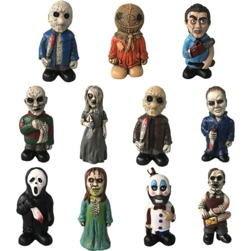 Outdoor Garden Zombie Decoration Scary Nightmare Gnome Statue Halloween Horror Movie Dwarf Sculpture Home Courtyard Decoration