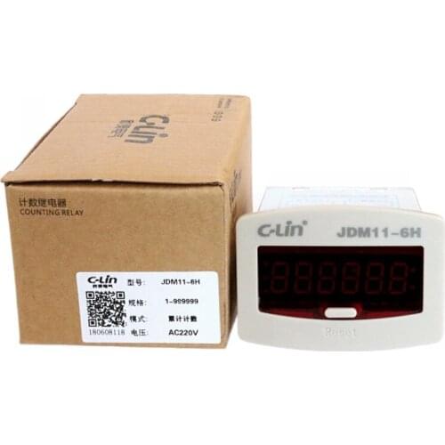 C-lin JDM11-6H integrating counter (four terminals) 6 digits display No voltage type AC220V / DC24V