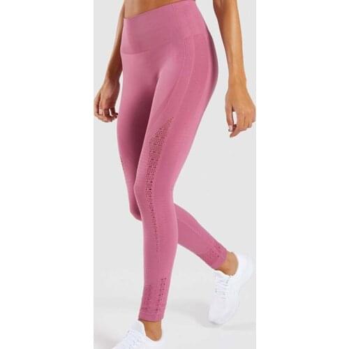 Women Seamless Leggings Hip Up Yoga Pants High Waist Booty Leggings Stretchy Tights Breathable Gym Running Leggings