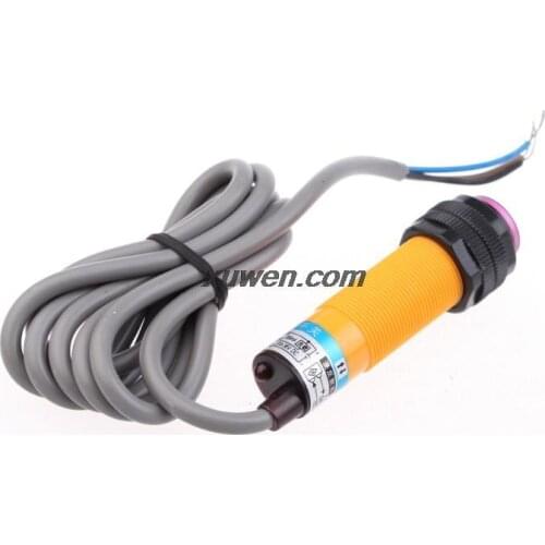 * 2 Pcs E18-5DNA 6-36VDC NPN NO 3 Wires 4M Sensor Photoelectric Switch E3F-5DN1-5L