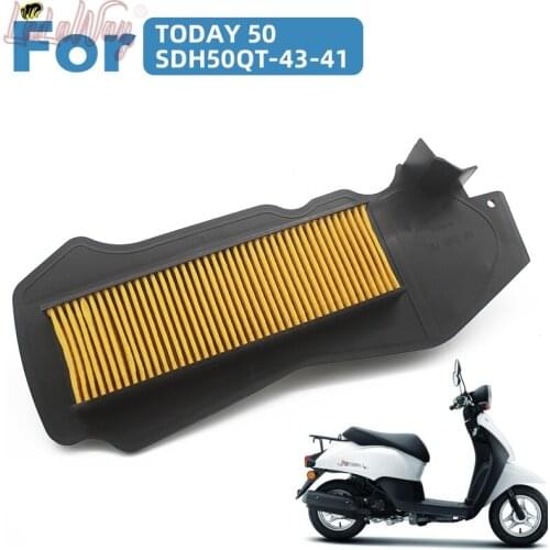 2piece Electric Motorcycle Air Filter Motor Bike Intake Cleaner For Honda TODAY 50 SDH50QT-43-41