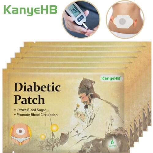 36pcs 100% Natural Herbal Diabetes Patch Lower Blood Glucose Treatment Sugar Balance Medical Plaster Diabetic Patches A606 New