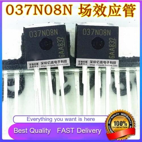 5Pcs/Lot New Original 037N08N Field Effect Transistor 80V100A TO-262 HEADLESS Good Quality