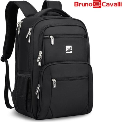 Bruno Cavalli 15.6inch Laptop Backpack NO Key TSA Anti Theft Men Backpack Travel Teenage Backpack bag male bagpack mochila
