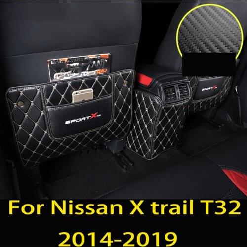 For Nissan X trail T32 X-trail 2014-2019 Hook-type seat anti-slip pad rear armrest pad Loss Prevention Anti-dirty Car decoration