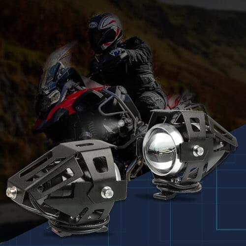 Universal 125W Motorcycle LED Headlight 3000LMW chip U5 Motorbike Driving Spotlight Street Moto Fog Spot Head Light Lamp Parts