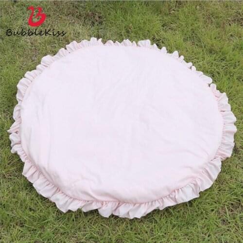 Bubble Kiss Cotton Simple Soft Carpet for Living Room Modern No Smell Pink Rug Children Room Round Carpet Baby Room Decor