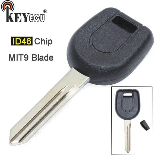 KEYECU ID46 Chip New Transponder Key Car Fob for Mitsubishi Eclipse Endeavor Galant With MIT9 Blade