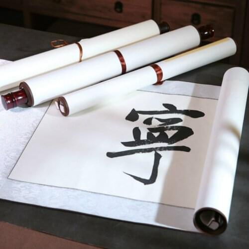 Chinese Xuan Paper Scroll High Grade Adult Painting Half Ripe Rice Paper Scroll Beginner Chinese Brush CalligraphyScroll