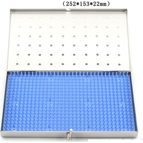 Sterilization disinfection box Stainless steel high temperature resistant high pressure 252x153x22mm