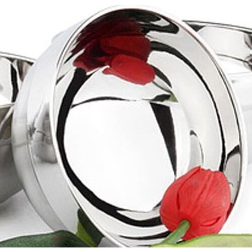 Creative stainless steel bowl safety scalding childrens bowl double insulated bowl household stainless steel bowl drop proof ch