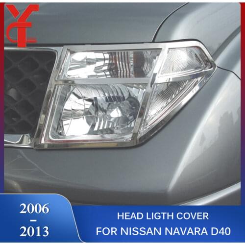 Headlight cover for nissan frontier navara D40 2006 2007 2008 2009 2010 2011 2012 2013 accessories head light lamp hood parts
