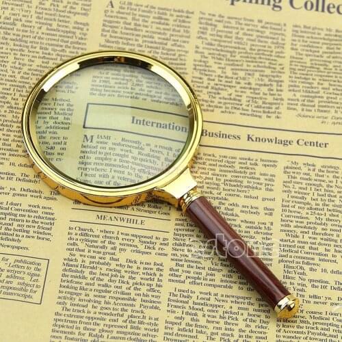 Magnifier 90mm Handheld 10X Magnifier Magnifying Glass Loupe Reading Jewelry