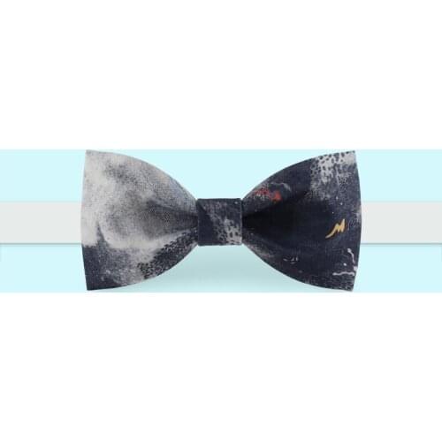 New Free Shipping casual Mens male man Handmade Fashion British Van Christmas Party printed wedding Dress Christmas Bow tie