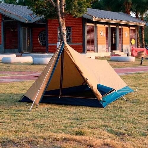 Alltel Single Layer Light Weight Outdoor Camping Aluminum Pole Single One Person Tent Easy to Carry UV Plaid Waterproof Tent