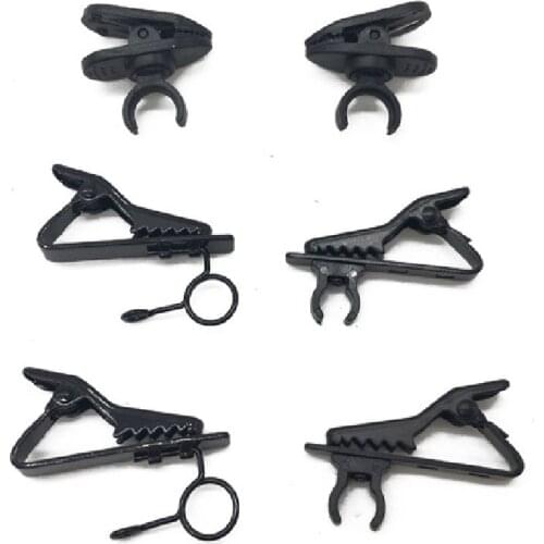 Multiple sizes Headband lavalier microphone iron clip chest wheat Microphone head clip fixed clip shelf