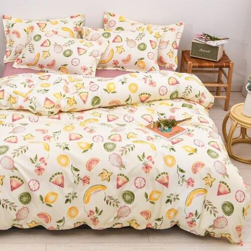 Simplicity Home Textile Flower Grass Duvet Cover Pillow Case Bed Sheet Boy Teen Girl Adult Bedding Linens Set King Queen Twin