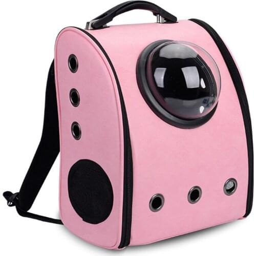 PU Leather Space Cat Backpack Pet Carrier Cat Portable Bag Backpack For Cats Kitten Small Dog Carry Outdoor Travel Pet Supplies