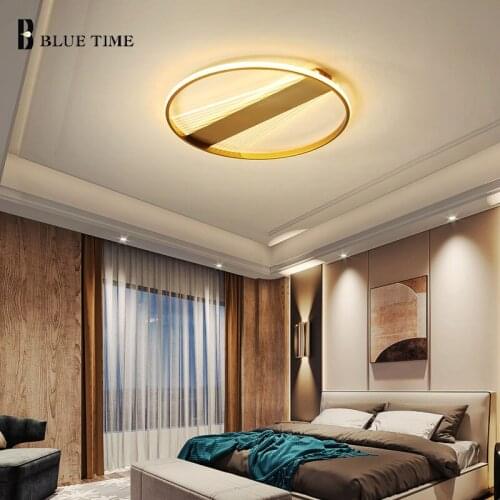 Gold Frame LED Ceiling Lights Home Indoor Lighting Fixture for Living Room Dining Room Bedroom Kitchen Modern LED Ceiling Lamps