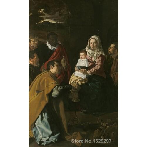 Adoration of the Magi by Diego Velazquez paintings For sale Home Decor Hand painted High quality
