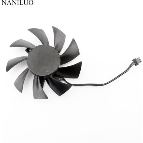 New T128015SH 75MM 2P 2Pin DC 12V 0.32AMP Cooling Fan For EVGA GTX 650 650Ti GTS 450 Graphics Card Cooler Fans