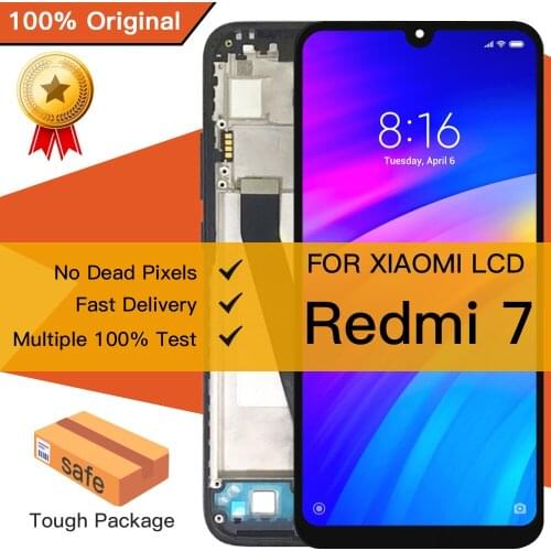 6.26" Super Amoled LCD For XiaoMi RedMi 7 LCD Screen Display Touch Digitizer Assembly Repair Parts 100% Tested