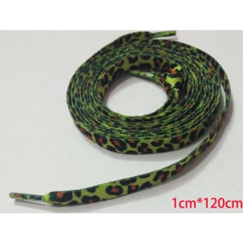 1 Pair Newest Classic Leopard Print Shoelaces Fashion Flat Laces Applicable To All Kinds Of Shoes Leopard Print Shoestrings