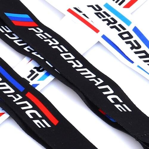 1Pcs Car Decoration Pendant for BMW Modified Performane Keychain Mobile Phone Lanyard Wrist Band Ornament Fabric Strip F30 E36
