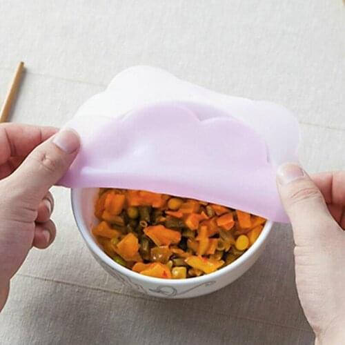 1pc Silicone Fresh Cover Microwave Oven Special Heating Cover Refrigerator Plastic Wrap Lid Seal Cover Hot Dishes Bowl