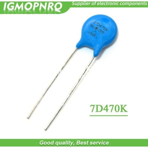 20pcs varistor 07D470K 47V piezoresistor 7D470K 7D470