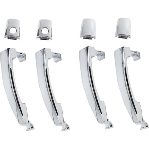 4PCS CHROME OUTSIDE HANDLE +COVER FOR CHEVROLET AVEO 2012-2015