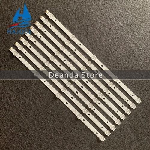 40pcs=5kit 407mm(3v) LED Strip 5leds for 43PFF5459 42PUF6052 K420WD7 4708-K420WD-A3213K01 K420WDB TH-43C500C LE42D8800 LE42D59