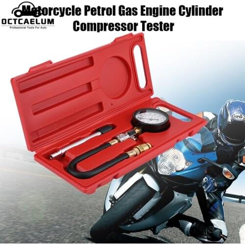Petrol Engine Cylinder Compression Compressor Measure Tester Detect Diagnostic Tool Kit ST0073