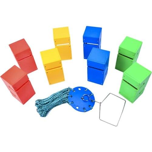 Children Cooperate To Build Tower Outdoor Teamwork Game Props Kindergarten Sensory Equipment Kids Sports Toys