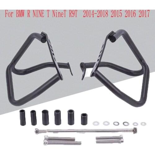 For BMW R NINE T NineT R9T 2014-2018 2015 2016 2017 Standard Motorcycle Black Engine Guard Crash Bar Protector Bumper