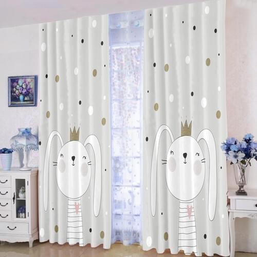 Efşan Tavşanlı 140x200 Children 'S Room Backdrop Curtain