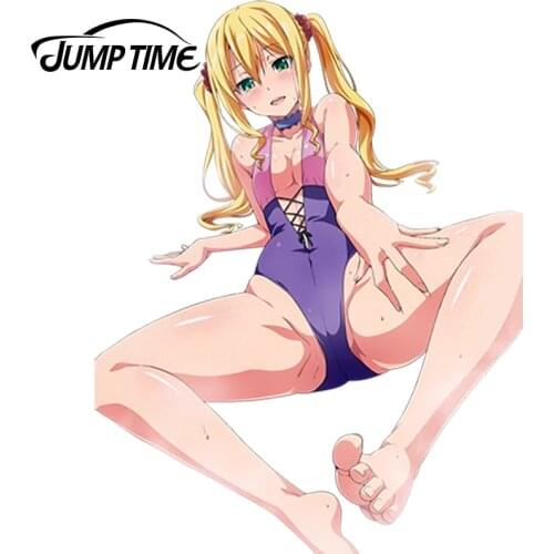 JumpTime 13cm x 9.9cm 3D Beautiful Graphics Maken-Ki! Anime Sexy Hot Gir Himegami Kodama Vinyl Car Tank Rear Windshield Decal