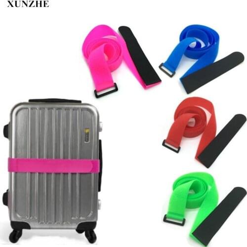 2Pcs Fastening tape Travel Luggage Elastic Band Luggage Cross Packing Belt Baggage Suitcase Protective Straps Travel Accessories