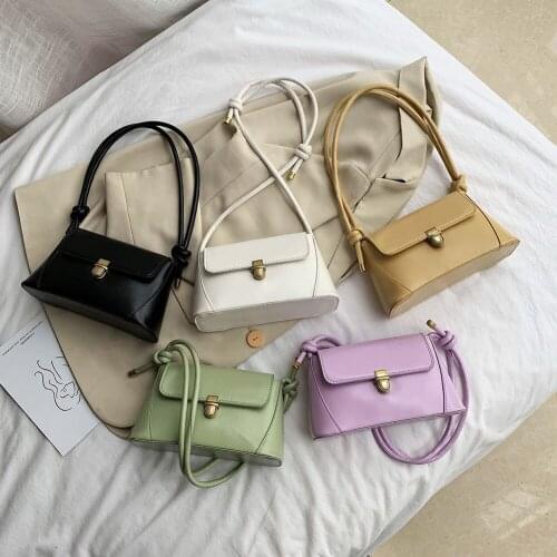 Fashion Women Solid Color Shoulder Bags Ladies Small PU Leather Messenger Tote Purse Handbag