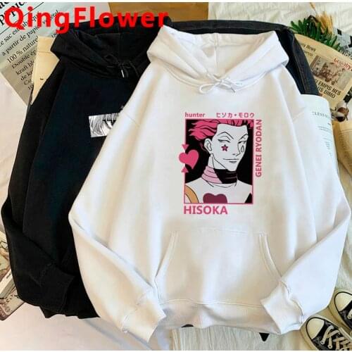 Hunter X Hunter Killua Hisoka Funny Cartoon Winter Hoodies Men Aesthetic Cool Japanese Anime Sweatshirt Graphic Manga Hoody Male