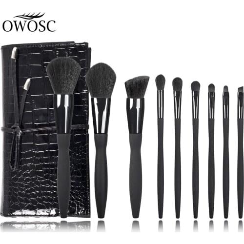 OWOSC 9/10/14Pcs Makeup Brushes Tool Set Foundation Blush Eyeliner Eye Shadow Eyebrow Professional Beauty Make Up Tool Maquiagem