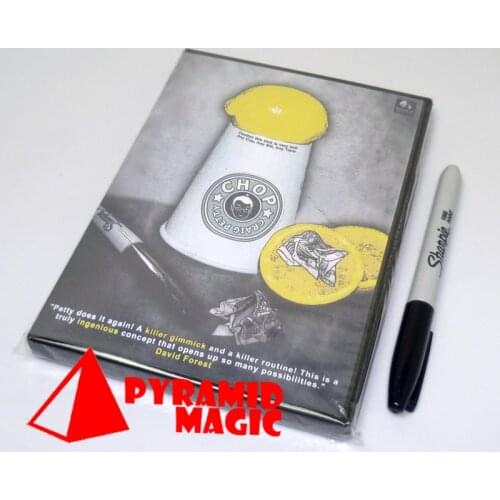 Chop (Gimmicks and DVD) by Craig Petty and World Magic Shop close up Street mentalism Classic card magic tricks
