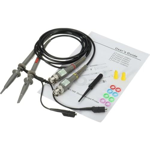 New 2Pcs 124mm Oscilloscope Probe BNC Alligator Clip Ground Lead Test Tool