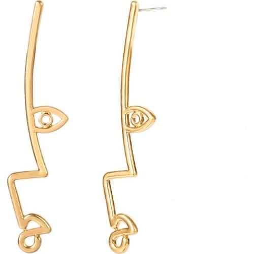 8Seasons Fashion Stud Earrings Gold Silver Color Geometric Metal Earrings Concise Accessories For Women Gift Jewelry,1 Pair