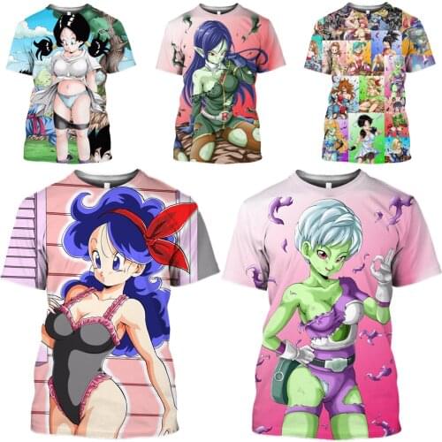 Mamba Top Anime Girl Tshirt Men Harajuku 3D Print Japan Manga Women T Shirt Sexy Beauty Hole Bikini Exposed Charming Hentai Tees