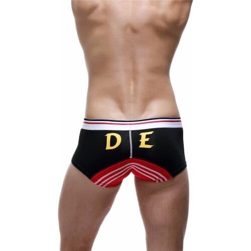 New SEOBEAN Mens boxers underwear Low-waist printed boxer 100%Cotton sexy fashion boxers 5 colors S M L XL