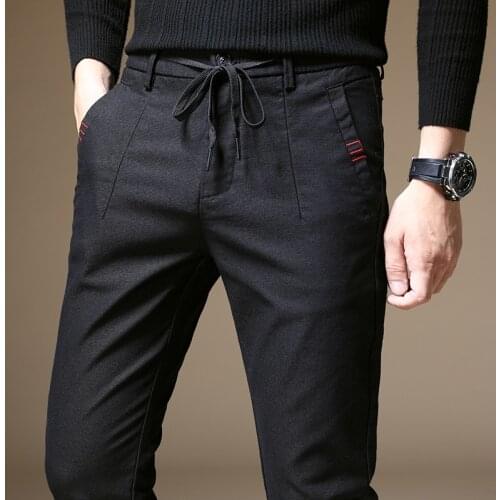 2020 Spring Pants Men Dress Pants Men Business Trousers Office Casual Social Pants Mens Classic Trousers Pantalones Hombre