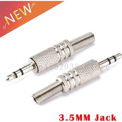 Replacement 3.5mm 2 Pole Male Repair Headphones Audio Jack Plug Connector Soldering For Most Earphone Jack