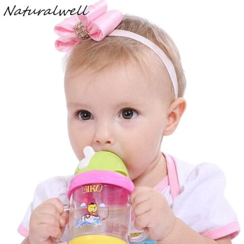 Cute Baby Glisten Bow Knot Headband Little Girls bow Elasticity headband Kids hair accessories 1pc HB516